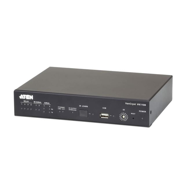Aten Compact Control Box Gen. 2 with 2 License Keys, controls hardware through 4xRelay, 2x Serial/IR and 2x Serial ports from iOS, Android or Windows Aten Compact Control Box Gen. 2 with 2 License Keys, controls hardware through 4xRelay, 2x Serial/IR and 2x Serial ports from iOS, Android or Windows